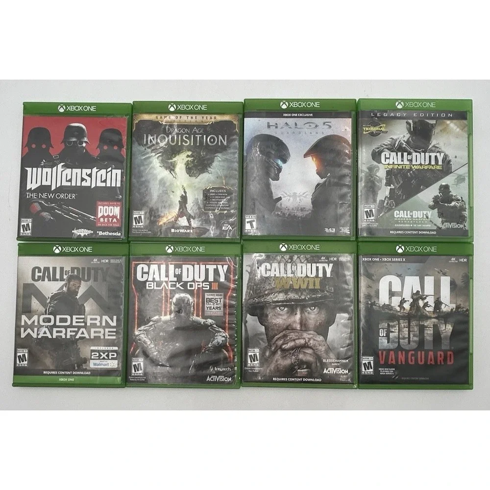 Xbox One Games Lot Of 8 Call Of Duty Halo Inquisition Wolfenstein CIB